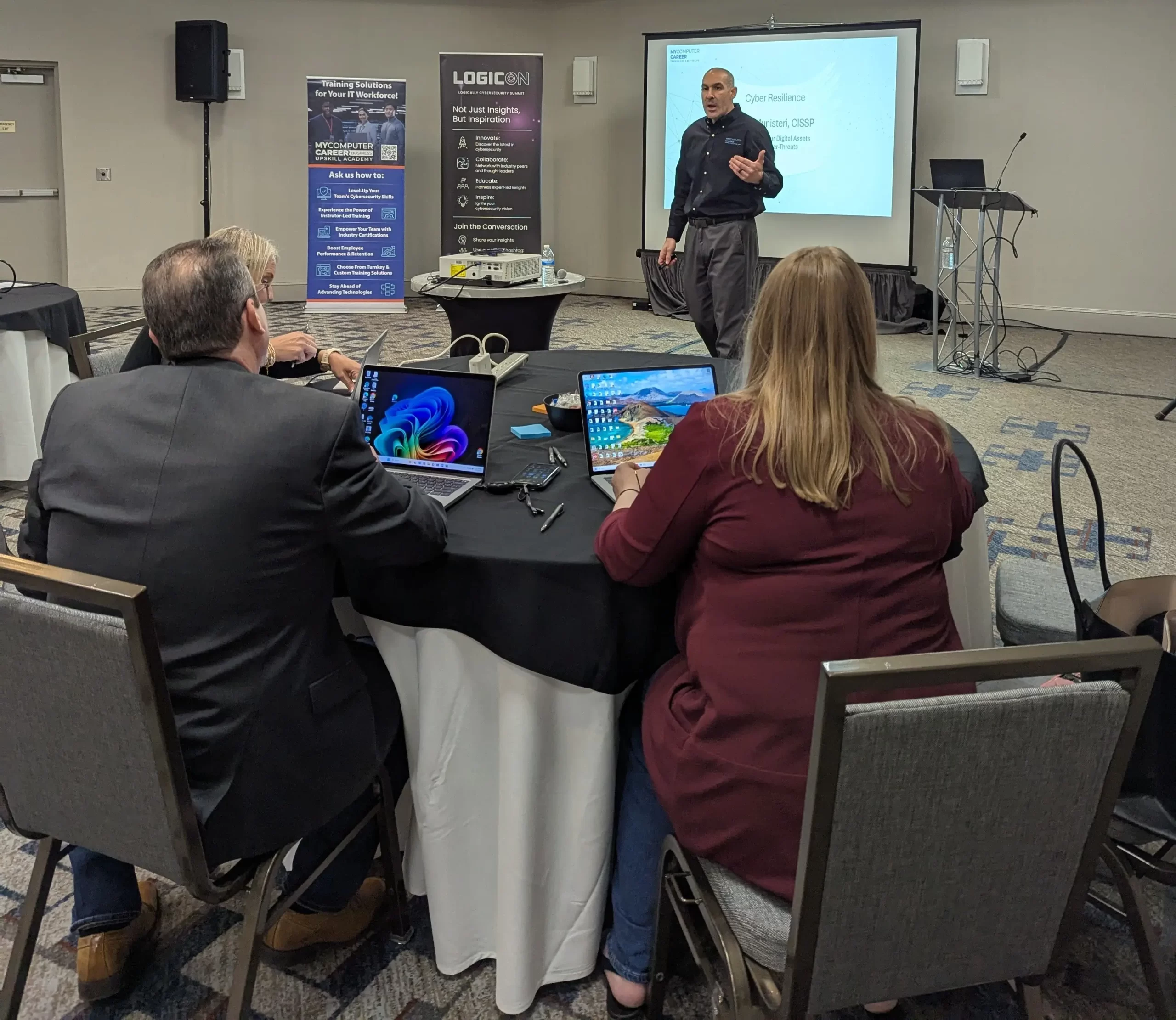 Russ Munisteri speaking at LogicOn Atlanta 2024
